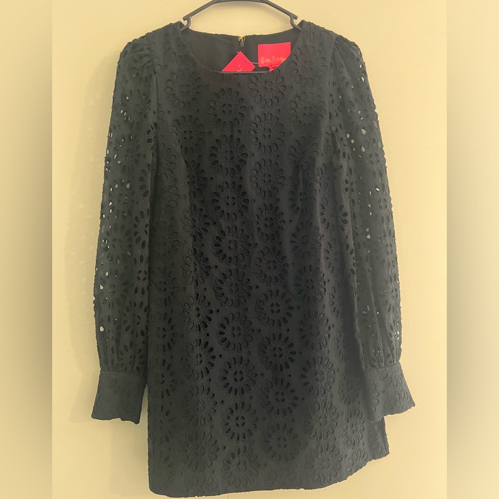 NEW WITH TAGS * Lilly Pulitzer Black Shift Dress size 2